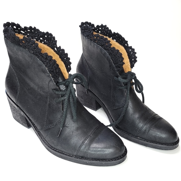 Latigo Kat Crochet Trim Lace-Up Bootie, Size 7M - Picture 8 of 10